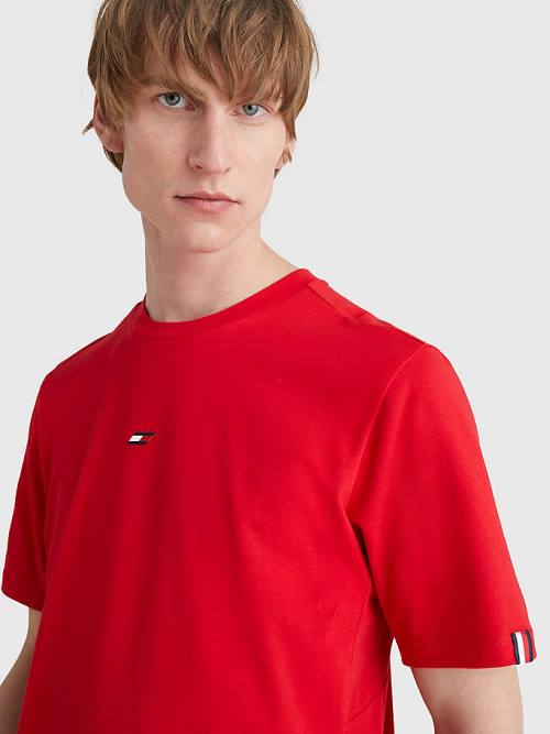 Tommy Hilfiger Sport TH Cool Essential Logo T-shirts Heren Rood | TH170HNK