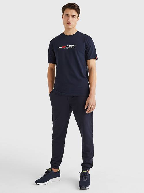 Tommy Hilfiger Sport TH Cool Essential T-shirts Heren Blauw | TH123RKE