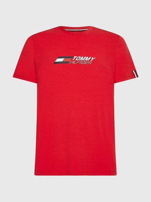 Tommy Hilfiger Sport TH Cool Essential T-shirts Heren Rood | TH671FCL