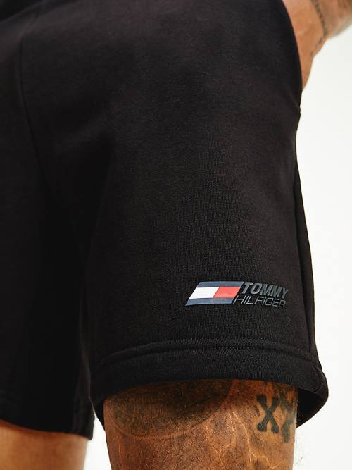 Tommy Hilfiger Sport TH Cool Flex Fleece Korte Broek Heren Zwart | TH147HST