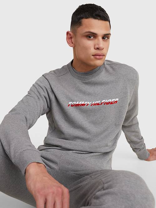 Tommy Hilfiger Sport TH Cool Graphic Sweatshirts Heren Grijs | TH390QVH