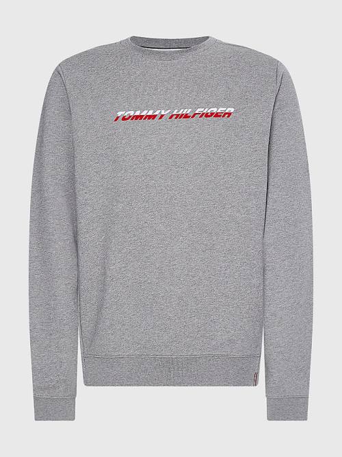 Tommy Hilfiger Sport TH Cool Graphic Sweatshirts Heren Grijs | TH390QVH