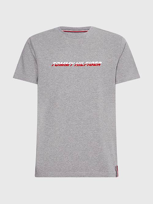 Tommy Hilfiger Sport TH Cool Graphic T-shirts Heren Grijs | TH469TRD