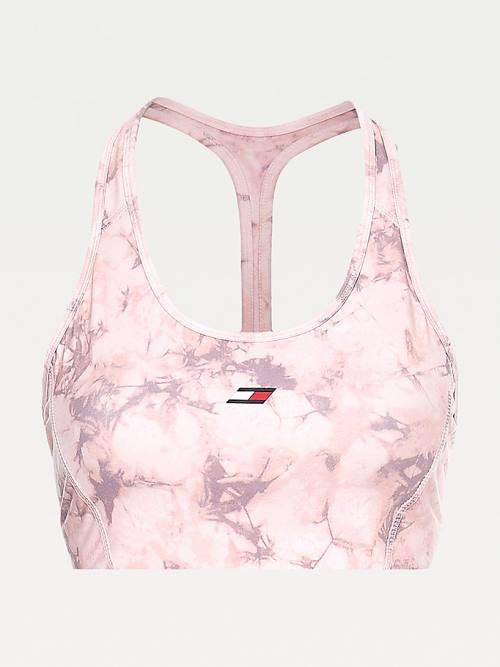 Tommy Hilfiger Sport TH Cool Medium Support Bra Ondergoed Dames Roze | TH368OVC