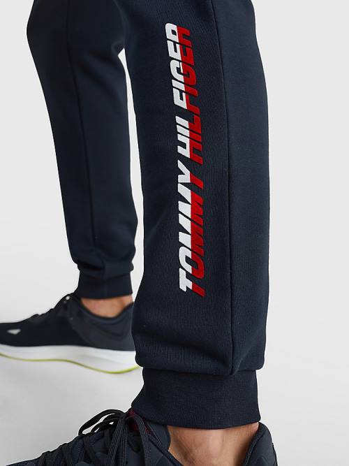 Tommy Hilfiger Sport TH Cool Organic Katoenen Joggers Broek Heren Blauw | TH609JWS