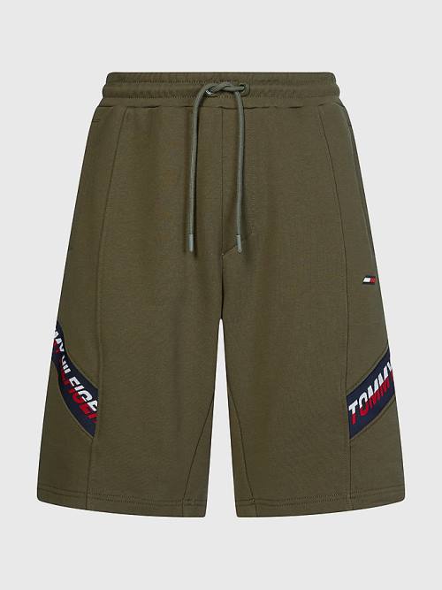 Tommy Hilfiger Sport TH Cool Organic Katoenen Korte Broek Heren Khaki | TH793NRP