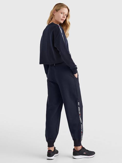 Tommy Hilfiger Sport TH Cool Relaxed Fit Joggers Broek Dames Blauw | TH436DQG