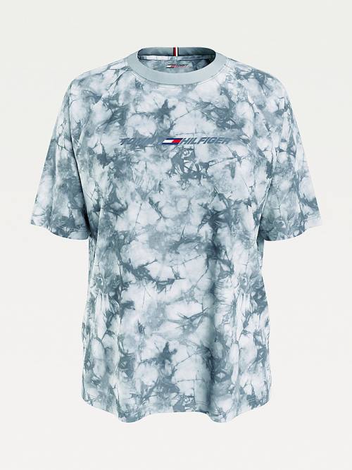 Tommy Hilfiger Sport TH Cool Tie-Dye T-shirts Dames Grijs | TH408MNZ