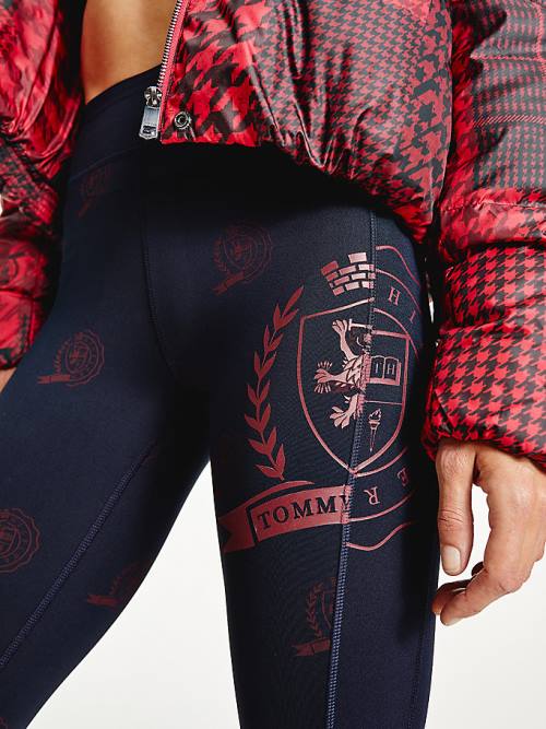 Tommy Hilfiger Sport Tommy Icons Full Length Leggings Dames Blauw | TH107GXL