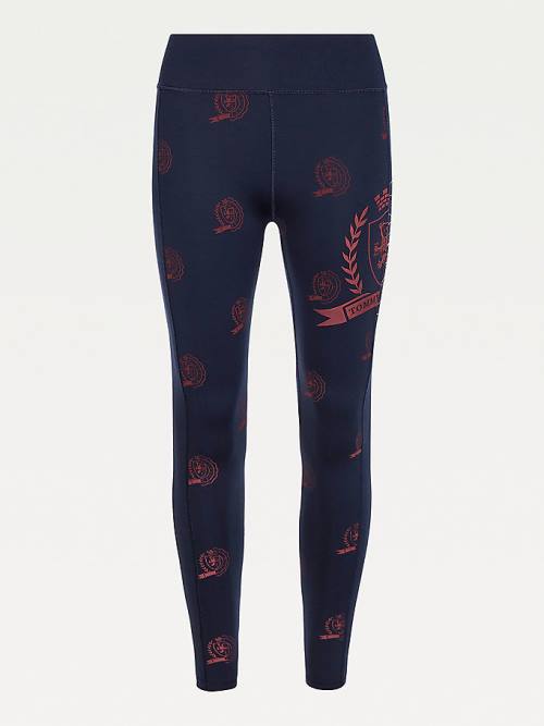 Tommy Hilfiger Sport Tommy Icons Full Length Leggings Dames Blauw | TH107GXL