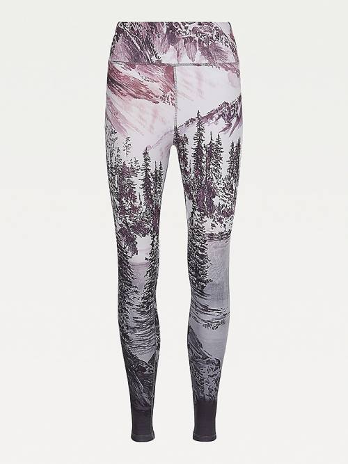 Tommy Hilfiger Sport Tommy Icons TH Cool Leggings Dames Rood | TH640XKD