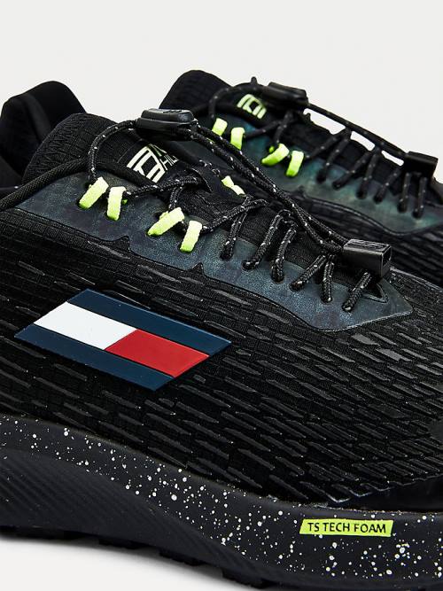 Tommy Hilfiger Sport Trail Sneakers Dames Zwart | TH407MSF