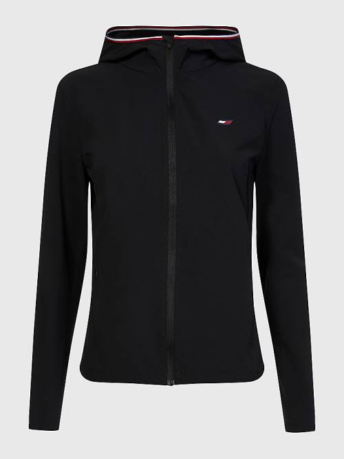 Tommy Hilfiger Sport Zip-Thru Performance Jassen Dames Zwart | TH345ERU