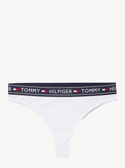 Tommy Hilfiger Stretch Katoenen Brazilian Briefs Ondergoed Dames Wit | TH146BQR