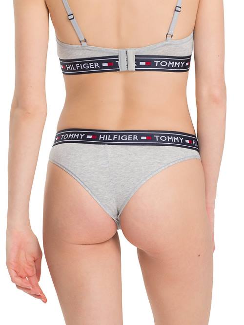 Tommy Hilfiger Stretch Katoenen Brazilian Briefs Ondergoed Dames Grijs | TH528NMF