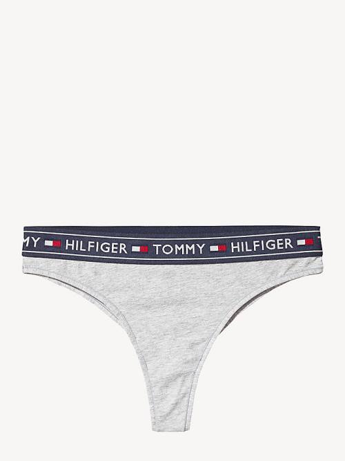 Tommy Hilfiger Stretch Katoenen Brazilian Briefs Ondergoed Dames Grijs | TH528NMF