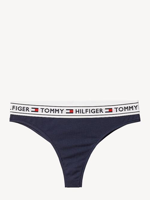 Tommy Hilfiger Stretch Katoenen Brazilian Briefs Ondergoed Dames Blauw | TH857KPZ