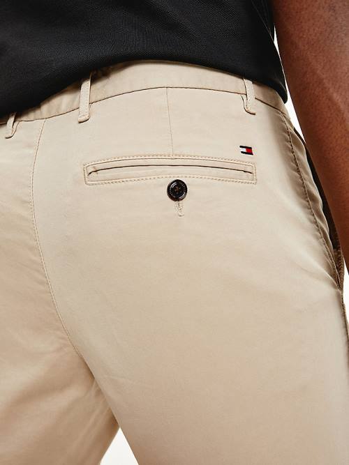 Tommy Hilfiger Stretch Katoenen Chinos Broek Heren Khaki | TH352IPE