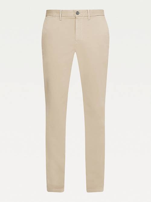 Tommy Hilfiger Stretch Katoenen Chinos Broek Heren Khaki | TH352IPE