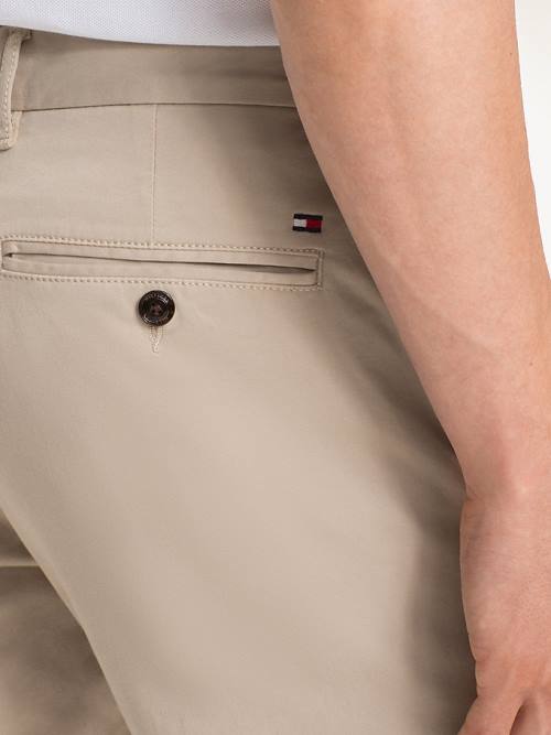 Tommy Hilfiger Stretch Katoenen Chinos Broek Heren Khaki | TH352IPE