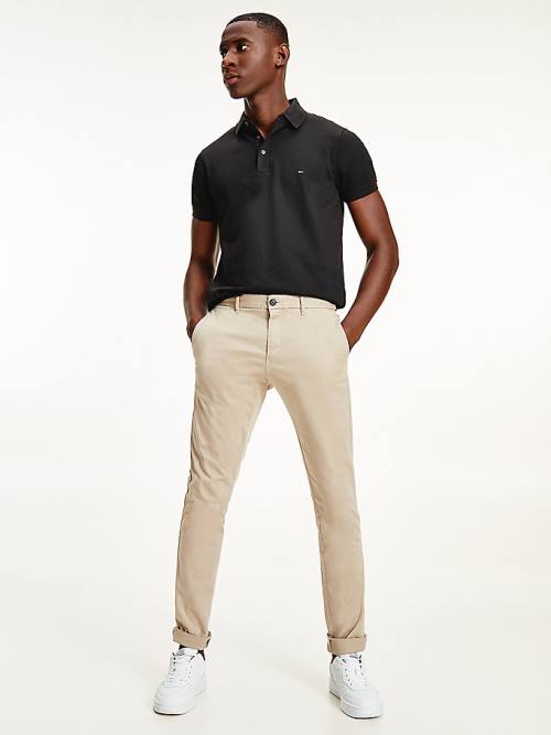 Tommy Hilfiger Stretch Katoenen Chinos Broek Heren Khaki | TH352IPE