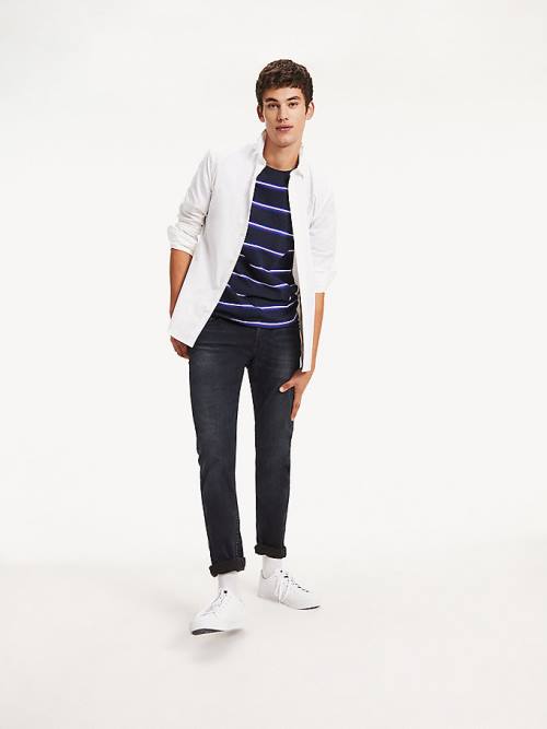 Tommy Hilfiger Stretch Slim Fit Overhemd Heren Wit | TH351FCY