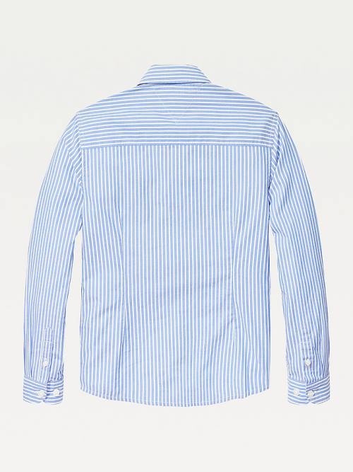 Tommy Hilfiger Stripe Oxford Overhemd Jongens Blauw | TH982DCE