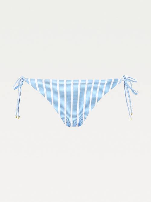 Tommy Hilfiger Stripe Side Tie Bikini Bottoms Zwemkleding Dames Wit | TH254VMT