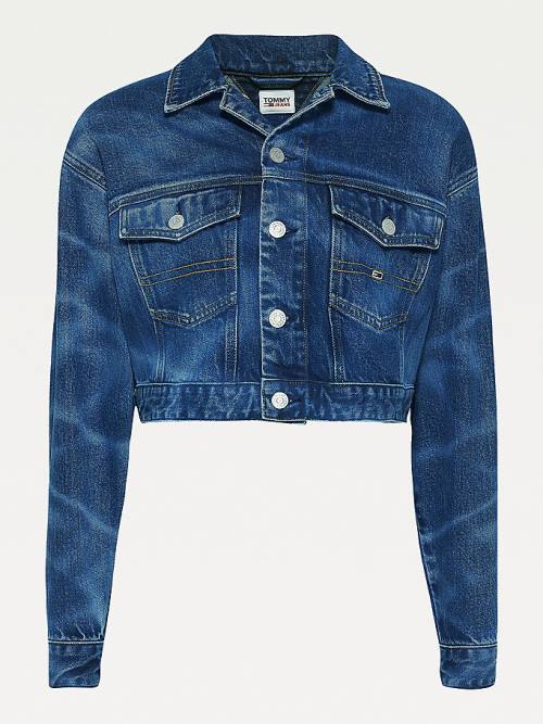 Tommy Hilfiger Swimming Pool Wash Stretch Denim Jassen Dames Denim | TH450RVY