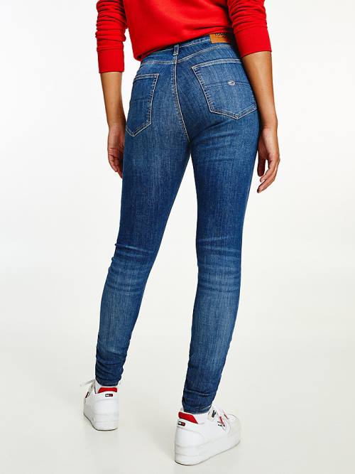 Tommy Hilfiger Sylvia High Rise Skinny Faded Jeans Dames Denim | TH137LIJ