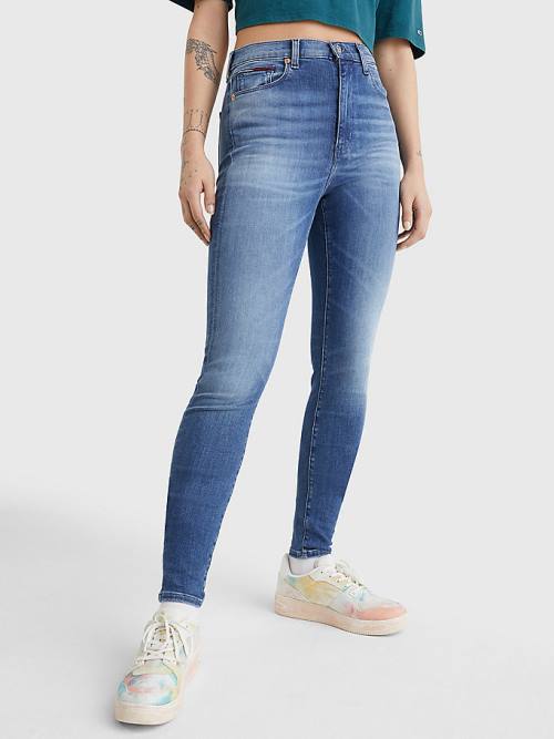 Tommy Hilfiger Sylvia High Rise Super Skinny Jeans Dames Denim | TH253URP