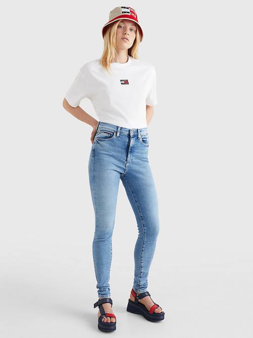 Tommy Hilfiger Sylvia High Rise Super Skinny Jeans Dames Denim | TH498PYX