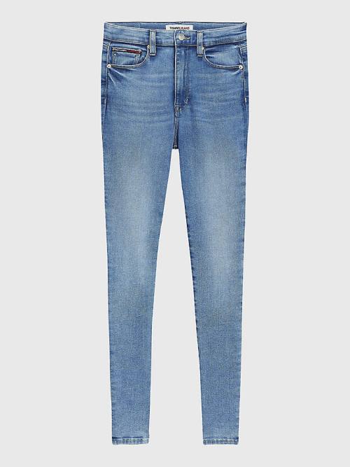 Tommy Hilfiger Sylvia High Rise Super Skinny Jeans Dames Denim | TH498PYX