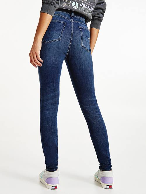 Tommy Hilfiger Sylvia High Rise Super Skinny Jeans Dames Denim | TH583HTJ