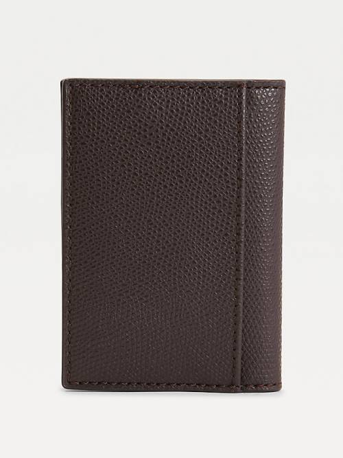 Tommy Hilfiger TH Business Bifold Leren Portefeuille Heren Bruin | TH508BTE