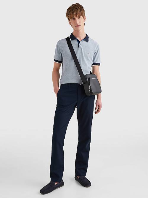 Tommy Hilfiger TH Business Leren Crossover Tassen Heren Zwart | TH305KRE