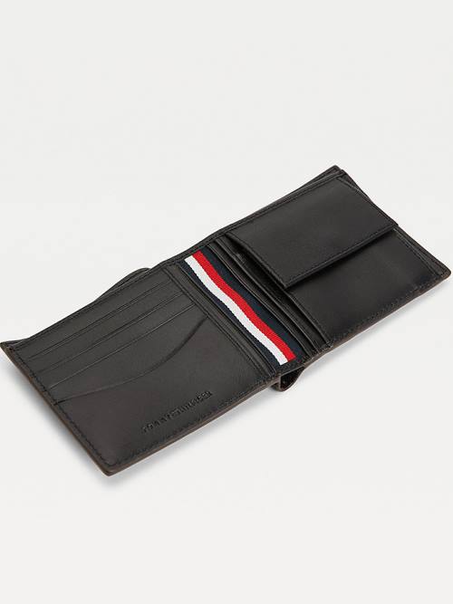 Tommy Hilfiger TH Business Leren Portefeuille Heren Bruin | TH268EZS