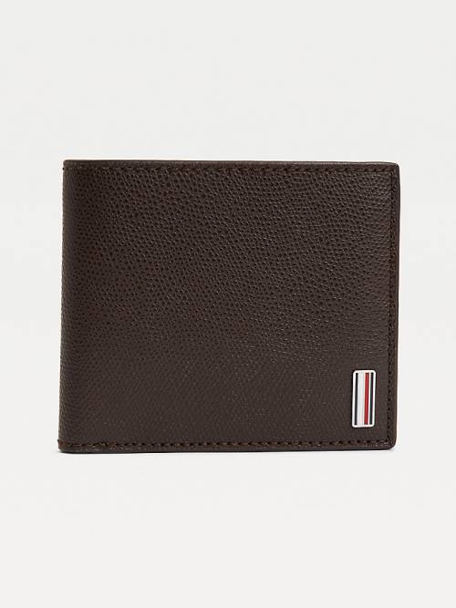 Tommy Hilfiger TH Business Leren Portefeuille Heren Bruin | TH268EZS