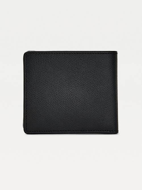 Tommy Hilfiger TH Business Leren Portefeuille Heren Zwart | TH589LGF