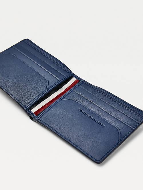 Tommy Hilfiger TH Business Monogram Small Card Portefeuille Heren Blauw | TH302NLY