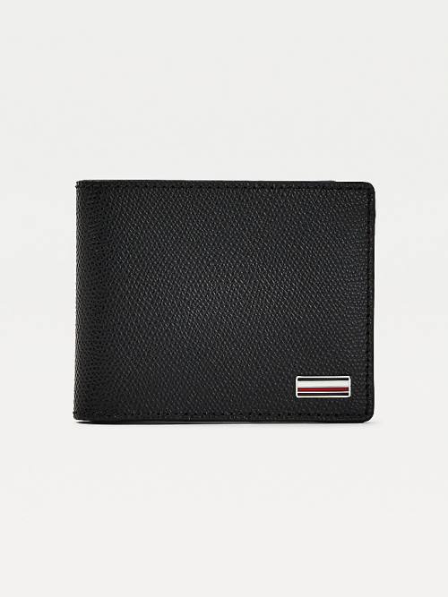 Tommy Hilfiger TH Business Small Leren Card Portefeuille Heren Zwart | TH403VPX