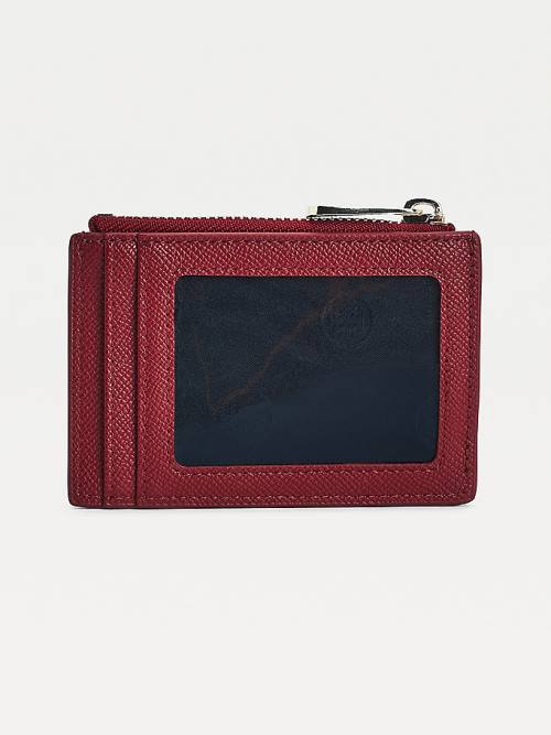 Tommy Hilfiger TH Club Horsebit Credit Card Holder Portefeuille Dames Rood | TH123ASB