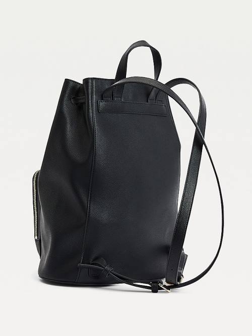 Tommy Hilfiger TH Club Horsebit Hardware Drawstring Backpack Tassen Dames Zwart | TH570NFC