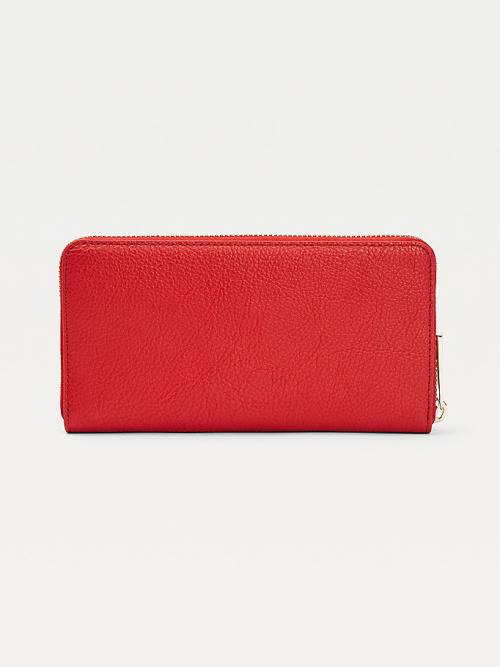 Tommy Hilfiger TH Core Large Zip Portefeuille Dames Rood | TH904KPW