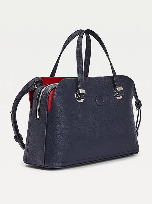 Tommy Hilfiger TH Core Medium Satchel Tassen Dames Blauw | TH732ZSP