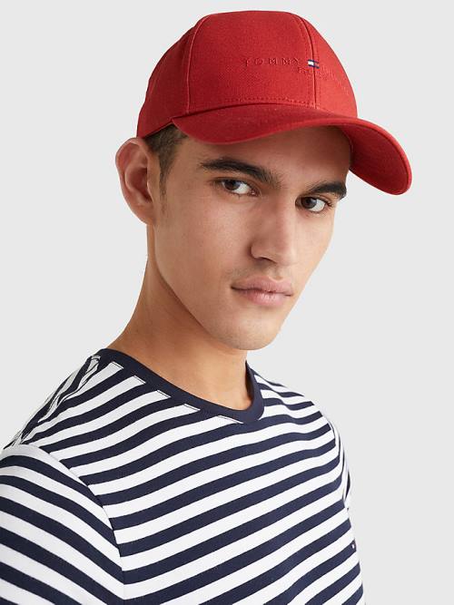 Tommy Hilfiger TH Established Baseball Cap Hoeden Heren Rood | TH614WBP