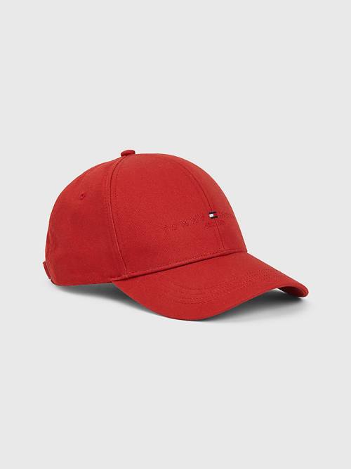 Tommy Hilfiger TH Established Baseball Cap Hoeden Heren Rood | TH614WBP