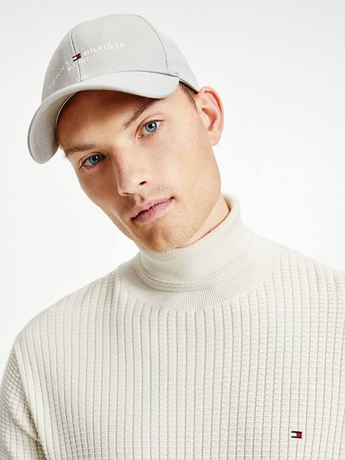 Tommy Hilfiger TH Established Baseball Cap Hoeden Heren Grijs | TH745OIS