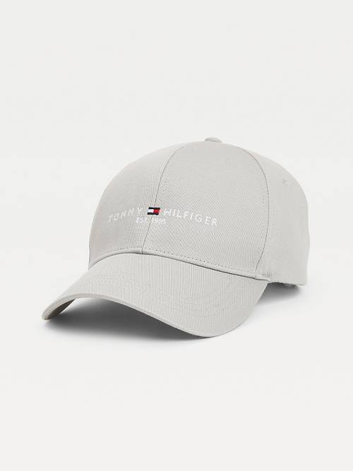 Tommy Hilfiger TH Established Baseball Cap Hoeden Heren Grijs | TH745OIS