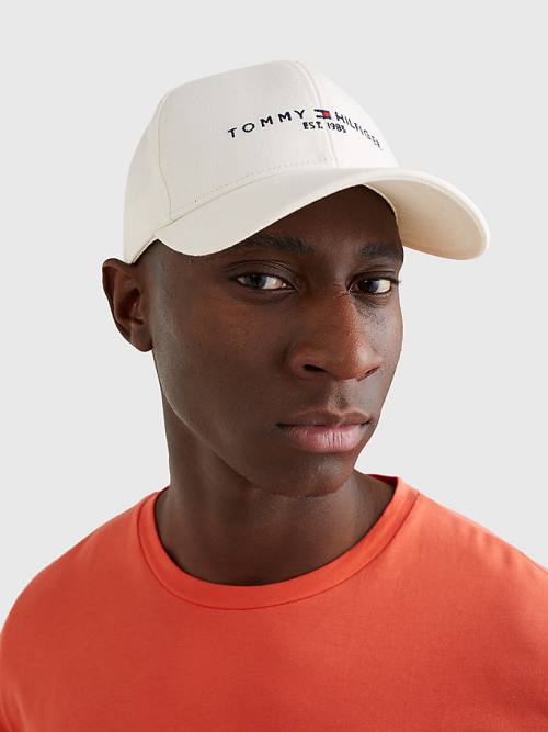 Tommy Hilfiger TH Established Baseball Cap Hoeden Heren Wit | TH984MRH